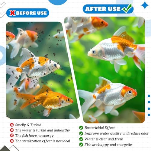 Image of 16 Pcs Aquarium Filter Cartridges Compatible with RF-S Filters | For Desktop Aquariums and Small Fish Tanks, 8.1 x 1.9 Inch, Direct Replacement, Secure Fit, Simple Cartridge Installation