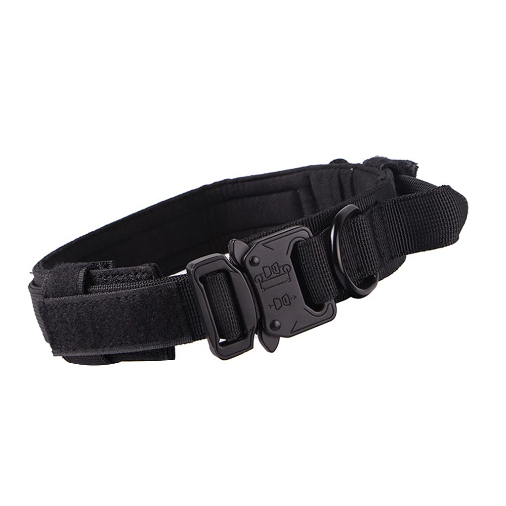 Collier pour Animaux de Compagnie Collier de Chien réglable pour Chiens de Taille Moyenne/Grande Poignée épaissie Confortable - Marron # XL