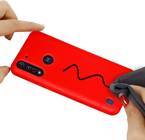 Miniatura 4 de Funda para Motorola Moto G8 Power, funda protectora de silicona líquida para Motorola Moto G8 Power con cordón de silicona, funda delgada y suave a