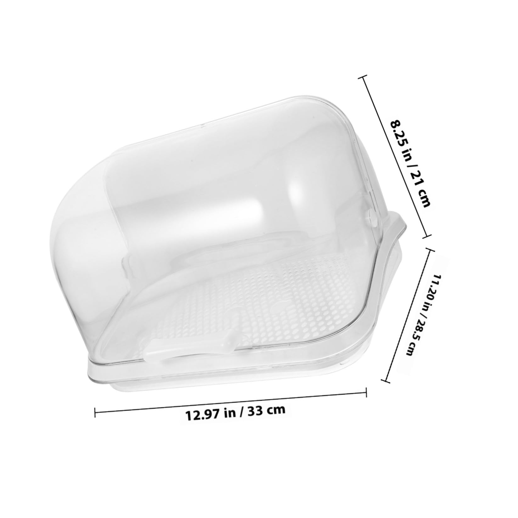 Abaodam Égouttoir à Biberons Blanc en PP pour Bébés, Boîte de Rangement Sûre pour Tétines et Vaisselle, Stockage Séchage