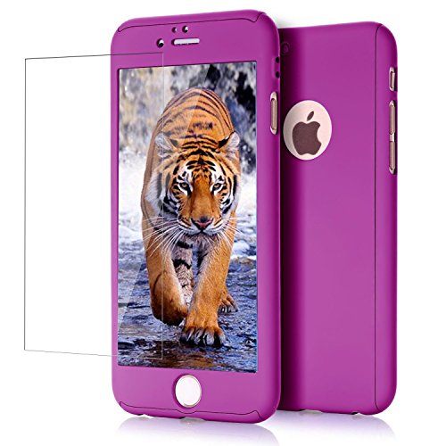 iPhone 7 case, VPR 2 in 1 Ultra Thin Full Body Protection Hard Premium Luxury Cover [Slim Fit] Shock Absorption Skid-Proof PC case for Apple iPhone7 (4.7inch) (Purple)