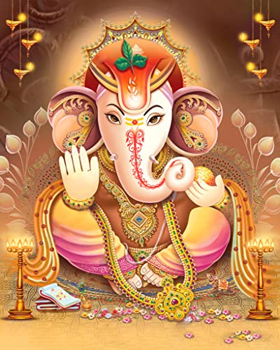Kit peinture diamant 5D Ganesha Wizardi pour réduire le stress quotidien