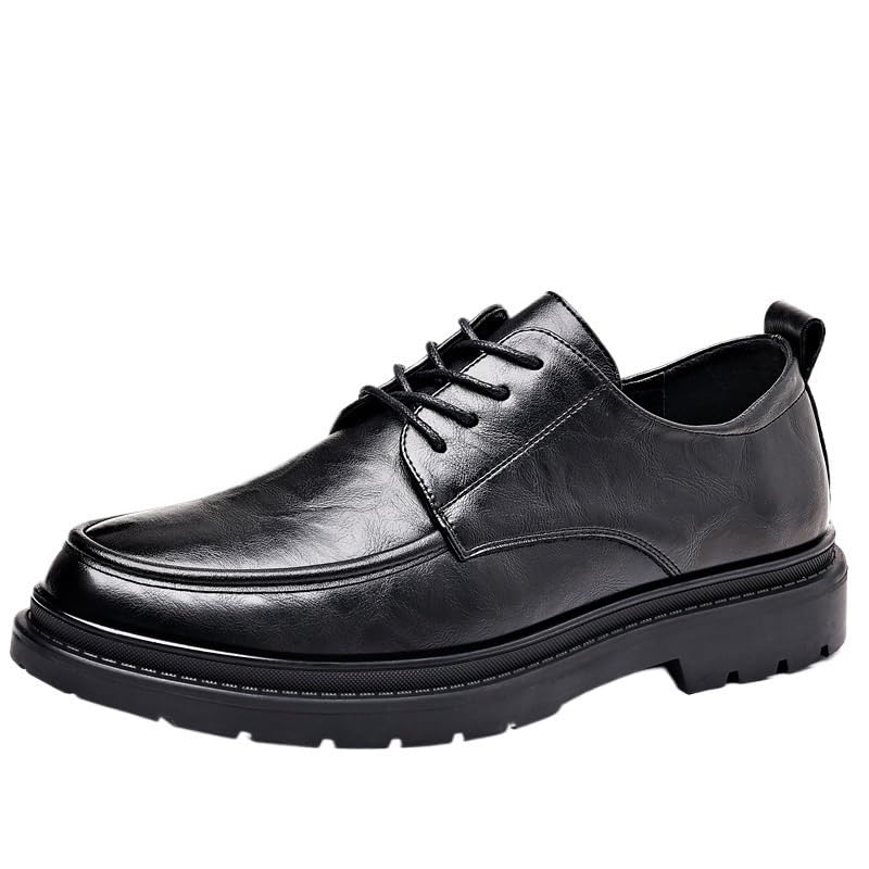 Men’s Leather Dress Shoes Classic Oxford Lace-Up Formal Office Business Wedding Footwear for Suit Professionals2