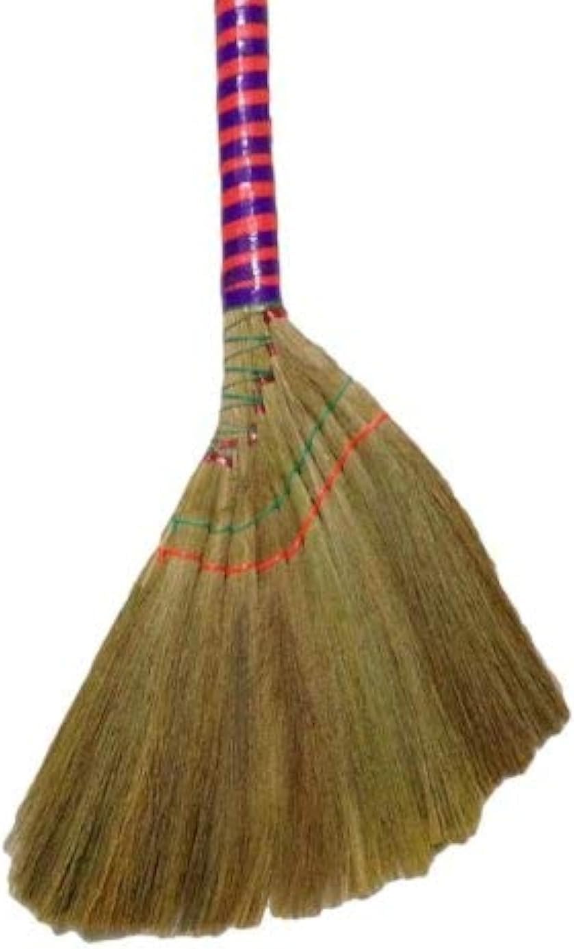 Namaste India One Vietnamese Soft Fan (Straw) Broom, 40 Inch