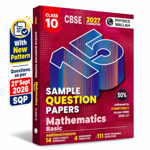 PW CBSE 15 Sample Question Papers Class 10 Basic Maths For 2027 B...