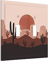 Vista 53 de Puerta de castillo de madera de mediados de siglo, estilo griego, cubierta de interruptor de luz de palanca individual, placa decorativa de pared