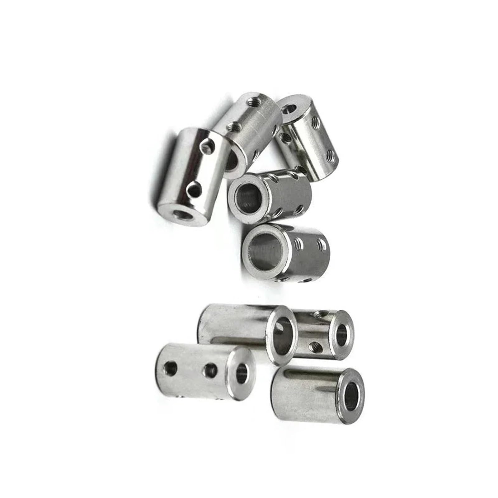 Acoplamiento rígido de aleación de aluminio D20L25, junta de transmisión, apertura 5/6/6,35/7/8/10/12 mm, 1 unidad(6mm to 10mm)
