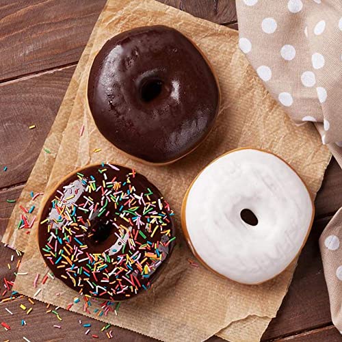 Newk Silicone Donut Pan, 6 Cavity Non-Stick Silicone Donut Mold For Donuts, Bagels - Set Of 4, Blue+ Light Green+ Rose Red+ Orange #TOP4