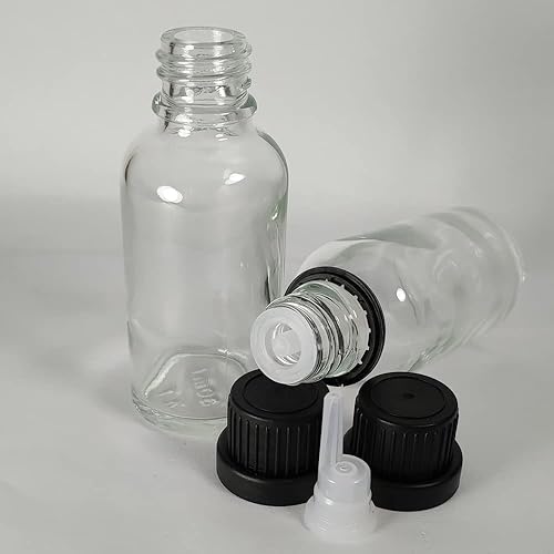 Miniatura 9 de Bioll - Botella de vidrio con cuentagotas de aceite esencial de 1.0 fl oz (1 onza). Frascos de muestra recargables con gotero reductor de orificio y