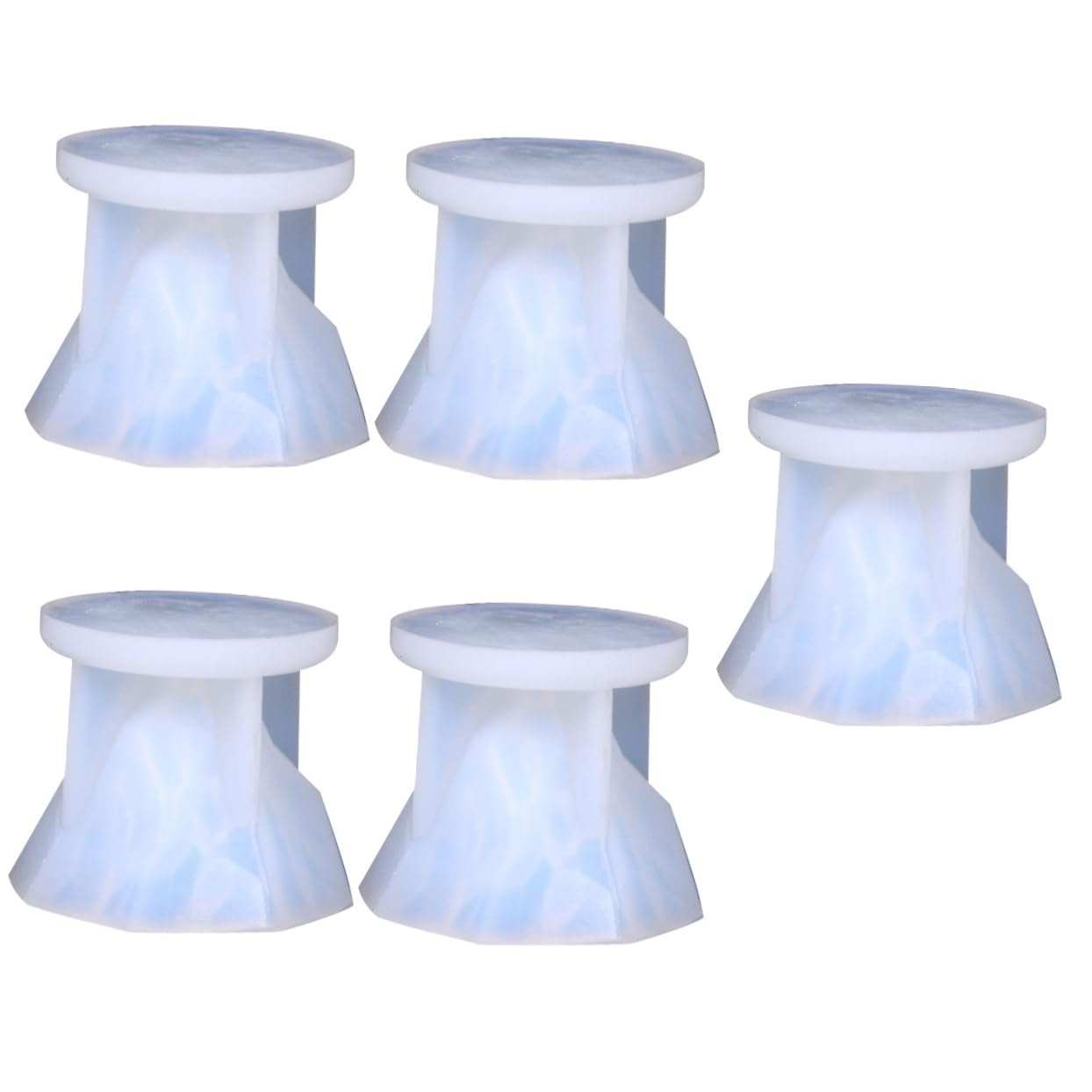 ARTIBETTER 5 Pezzi Stampo Silicone per Ghiaccio e Profumate Antiaderrente e Facile da per Creazioni Fai da Te Compleanni Soaps e Decorazioni Artigianali