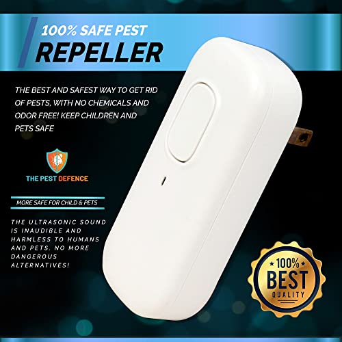 The Pest Defence, Pest Defense Plug In Device, The Pest Defense, Pest Control Ultrasonic Repellent, Electronic Repellant - Bug Repellent For Ant, Mosquito, Mice, Spider, Roach, Rat, Flea, Fly #TOP2