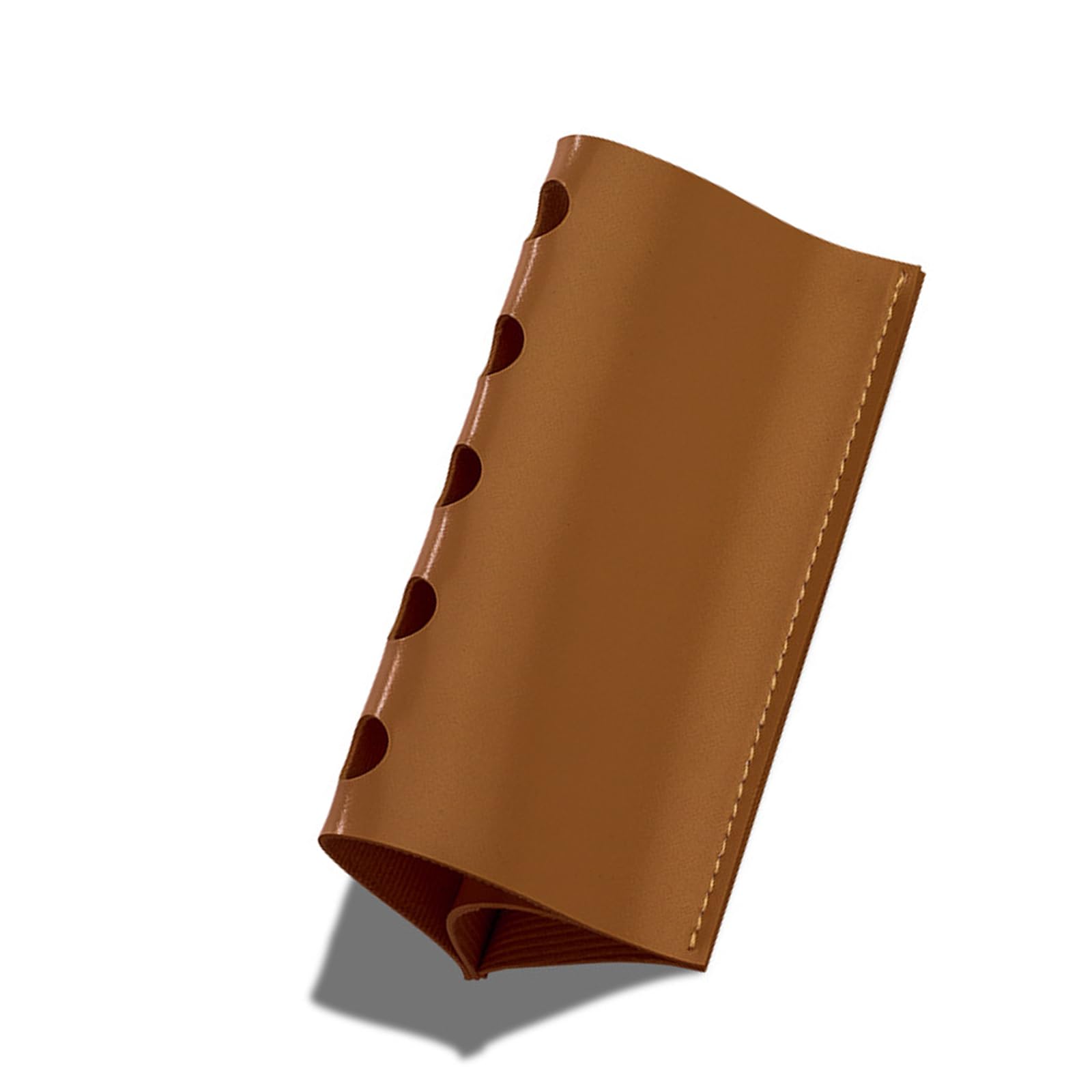 Nucelit Sophisticated Triangular PU Leather Desktop Organizers for Pen Markers Stationery Fit Any Workspaces Leather Pen Holders