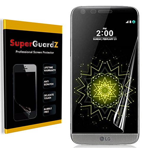 [3-Pack] for LG G5 - SuperGuardZ [Full Coverage] Screen Protector [Lifetime Replacement], Edge-to-Edge Protect, Ultra Clear, Anti-Scratch, Anti-Bubble