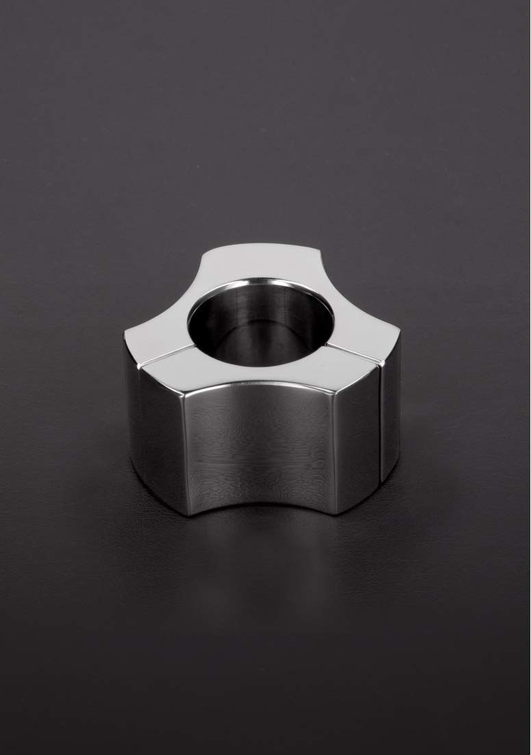 Shots Toys Triune Deluxe Magnetic Ball Strecthers Gaine pour Pénis Argent