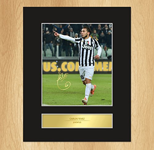 Carlos Tevez, con autografo Juventus