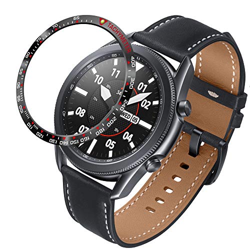 Coque de protection Galaxy Watch 3 45mm acier inoxydable noir premium