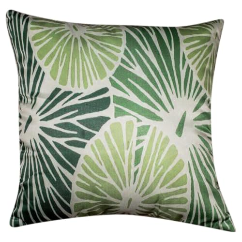 Image of Decorative Satin Sofa Cushion Covers Set of 5, 16 x 16 Inches, Multicolor Floral Printed Pillow Covers for Living Room, Bedroom, Couch & Sofa, Soft Glossy Fabric, Zipper Closure