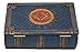 Ebros Small Masonic Secret Book Box Freemasonry Square and Compasses Ritual Morality Blue Small Hinged Book Jewelry Box Freemasons Storage Decor