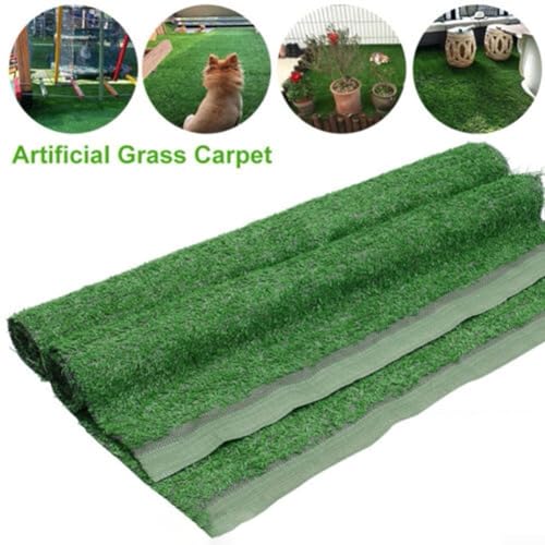 SPORTARC Kunstmatige simulatie gazon, kunstgras tapijt, gras tapijt nep synthetische tuin landschap gazon mat turf, patio gras deur mat (100 x 100 cm) - Afbeelding 4