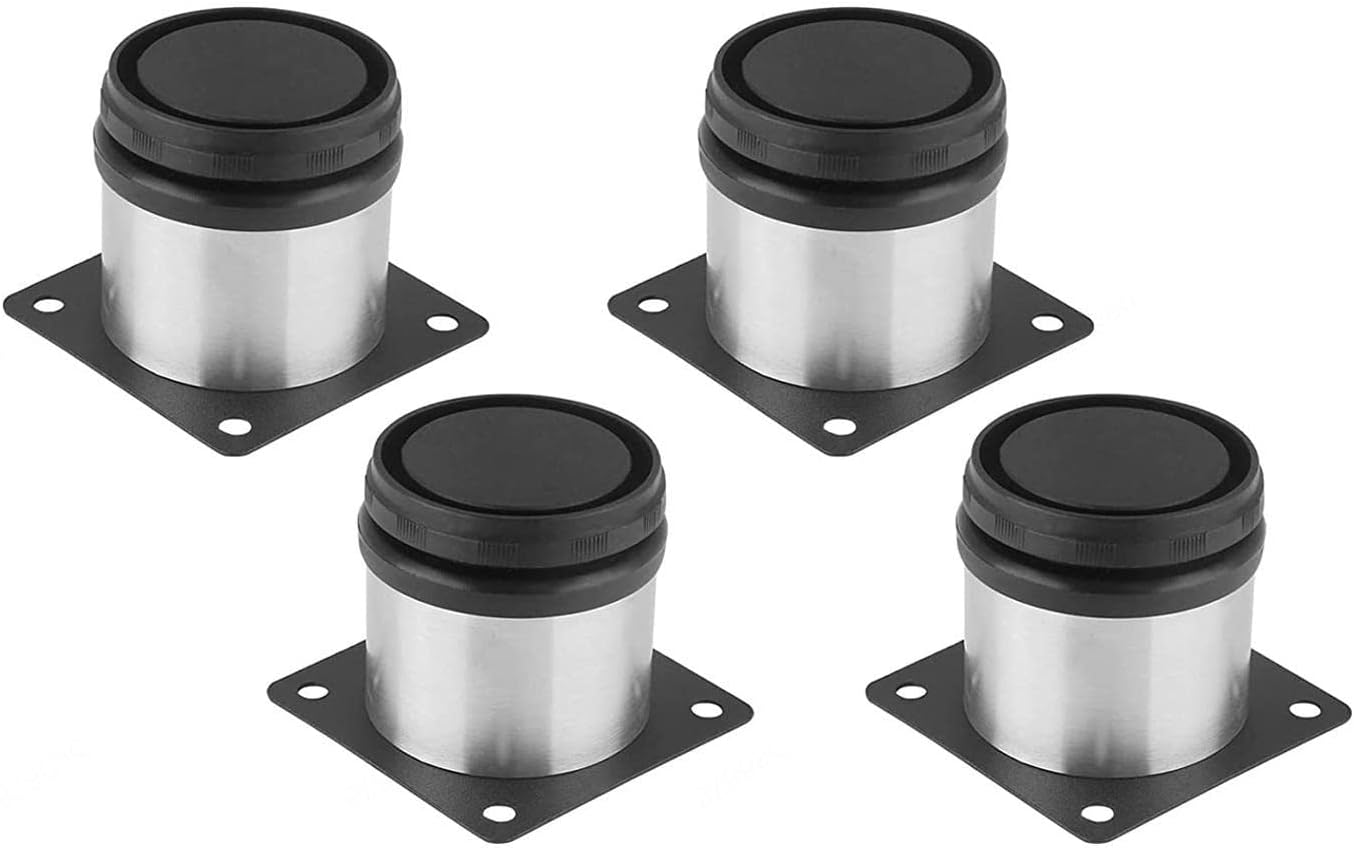 Adjustable Feet for Garden Furniture X4 Legs for Beds Table Leg Extenders Furniture Support Feet for Furniture, Kitchen, Desk, Table Legs, Furniture Legs,100mm(3.93in) ()