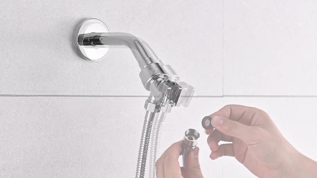 Regadera de mano con 7 funciones y manguera de acero inoxidable miniatura 7