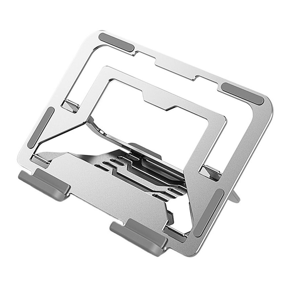 Podstawka pod laptopa na biurko Podstawka pod laptopa, aluminiowa składana podstawka, regulowany uchwyt chłodzący na biurko(Silver)