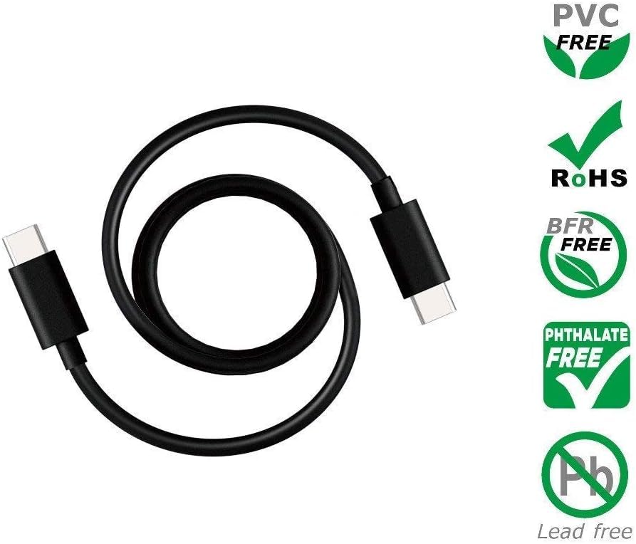 Image of Motorola Original USB C to C Charging Cable for Motorola Edge 60 Fusion /Edge 50 Fusion /Edge 50 Ultra /50 Pro /Razr 50 Ultra /Moto G45 /G54 /G64 /Moto E40 /Moto G35 & Support Other All Type C Devices,Black
