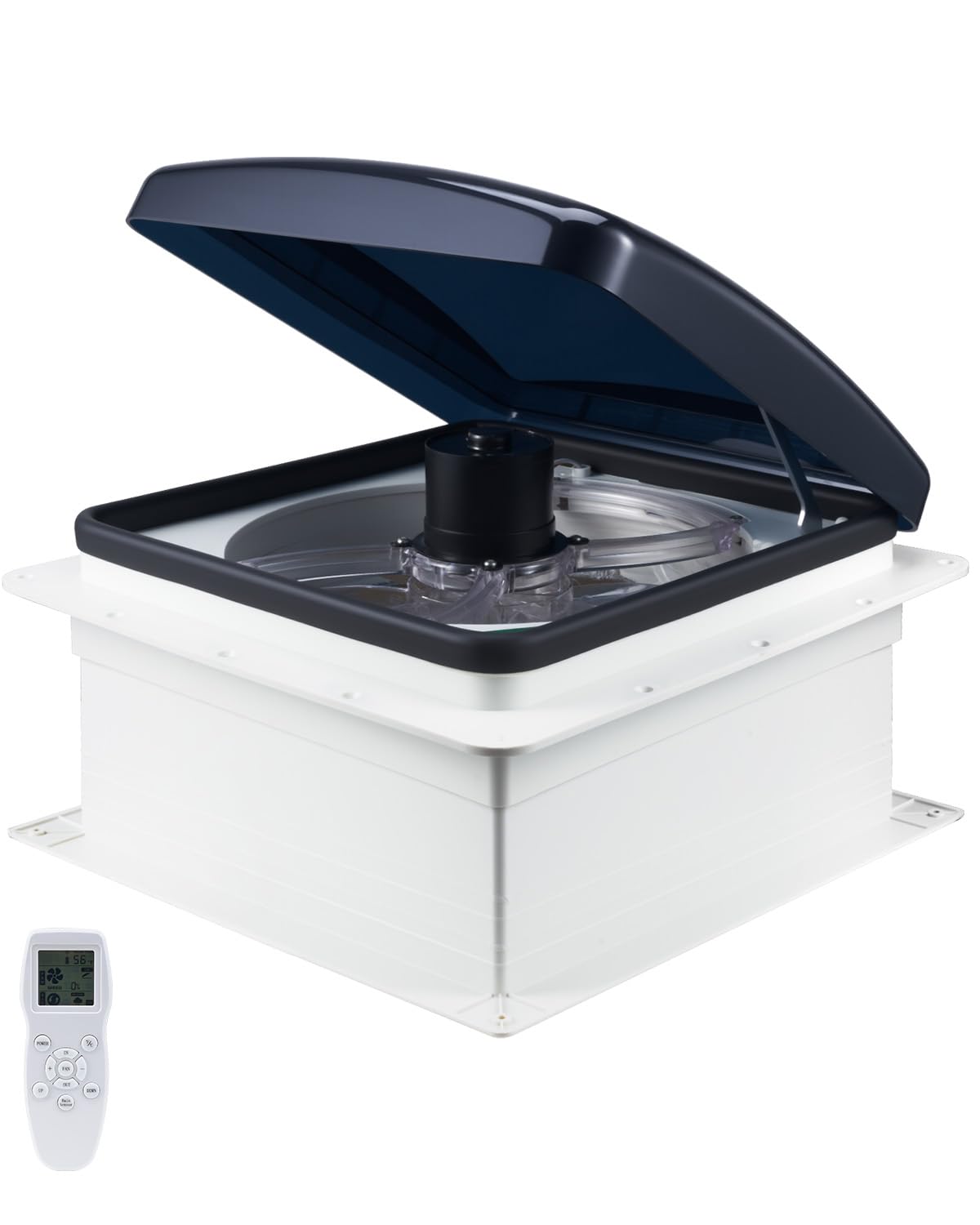 VEVOR Camper Ventilatore di Sfiato da 35,6 cm 12V 10 Velocità Telecomando Motore CC