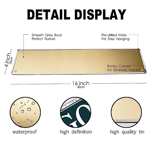 Golf AVE Street Sign Summer Sport Wall Art Metal Tin Sports Themed Signs Decor, Gifts for Golf Lovers, Farmhouse Decorations for Home Bathroom Man Cave Bar Club 16 X 4 Inch - Image 4