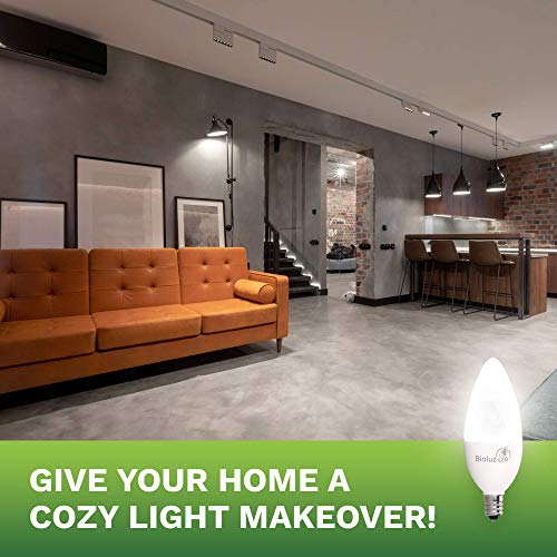 6 Pack 40 Watt Candelabra Bulbs 5W Dimmable Candelabra Led Bulbs C37 E12 Base 325 Lumens,120° Beam Angle 3000K Soft White Led Candle Bulbs Ul Listed Bioluz Led Pack Of 6 #TOP2