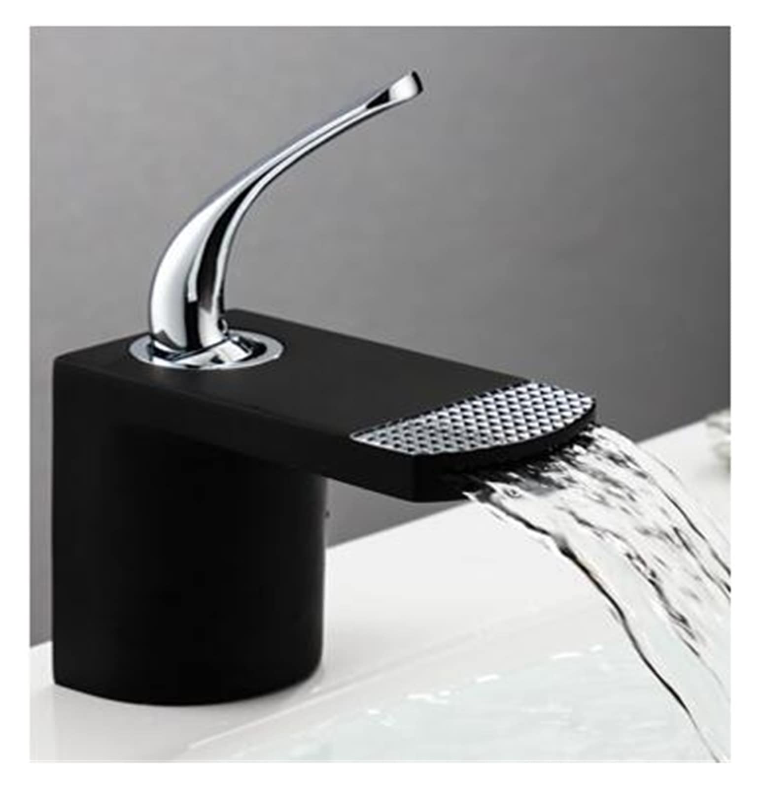 Robinet de lavabo cascade salle de bain mitigeur laiton eau chaude froide