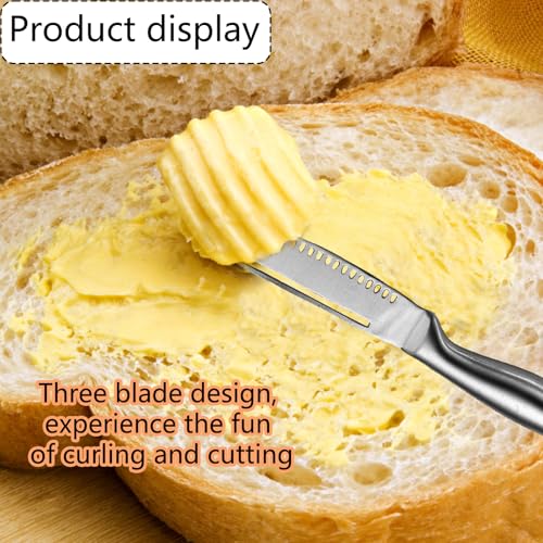 Butter Knife Set, Butter Knife Spreader, 3-Piece cute Knives and Spreaders for Smooth Dessert Cheese Spreading, Ideal for Breakfast Tea Parties Sandwich Making - Image 5