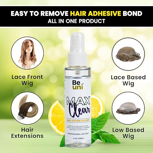 Image of Max Clear C22 Remover Wig Glue Remover Spray Fast Acting Adhesive Remover For Hair Patch & Wigs Citrus Based Skin Friendly Formula (Pack of 2) 118ml
