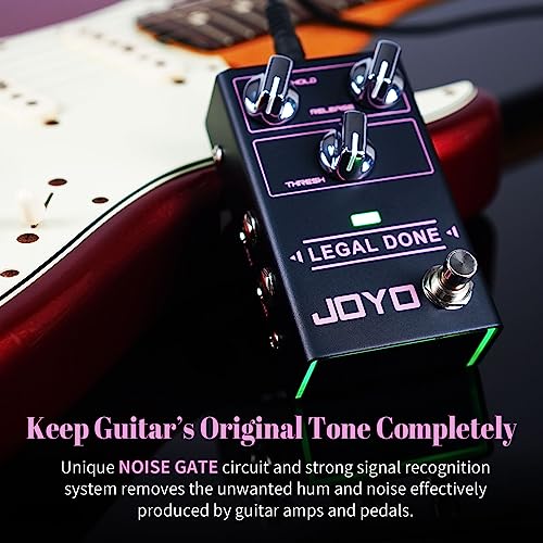 Image of JOYO Noise Gate Pedal Noise Suppressor Guitar Pedal Noise Killer and Reduction Hum for Electric Guitar 4 Cable Method (LEGAL DONE R-23)