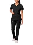 Adar Pro Breakthrough Plus Scrub Set for Women - Enhanced V-Neck Top & Multi Pocket Pants