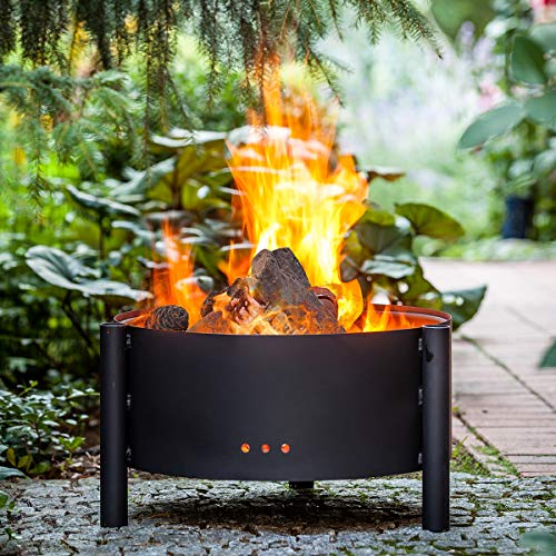 Goplus Ceramic Wood Gas Fireplace Log Set for Ventless, Propane, Gas