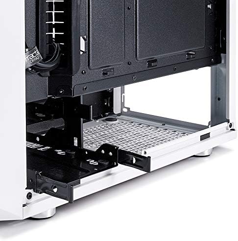 Fractal Design Meshify C - Compact Mid Tower Computer Case - Airflow/Cooling - 2x Fans included - PSU Shroud - Modular interior - Water-cooling ready - USB3.0 - Tempered Glass Side Panel - White