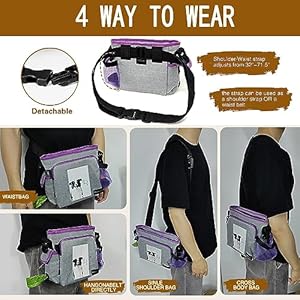   Dog-Treat-Pouch-for-Walking-Multiple-Dogs-Large-Capacity-Dog-Treat-Bag-Built-in-Water-Bottle-Holder-and-Multiple-Pockets-Hands-Free-Training-Treat-Pouch-with-Adjustable-Strap-and-Photo-Pokcet