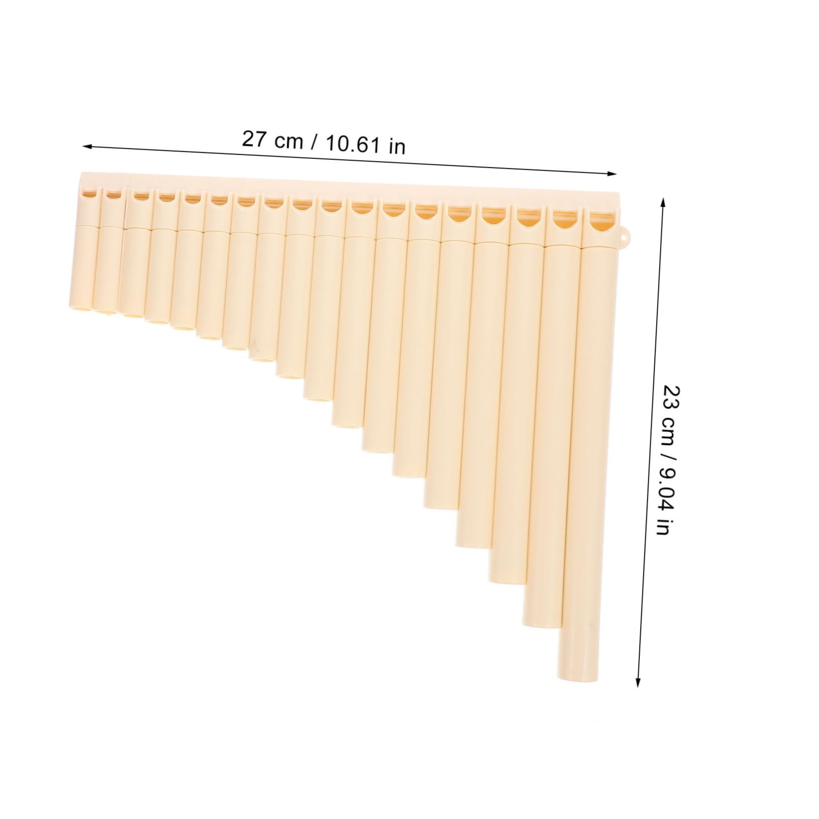 Garneck Ensemble de 18 Flûtes de Pan en Do pour Débutants Instrument Traditionnel en Résine pour L'Enseignement Musical en École