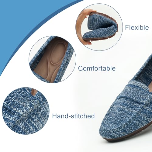 Image of feabtonbd Loafers for Women Comfortable Breathable ShoeCasual Slip On Womens Driving Flats Shoes