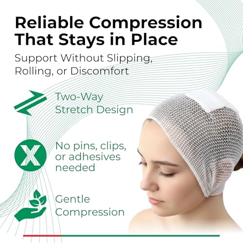 Image of Lohmann & Rauscher tg Fix Net Tubular Bandage, Elastic Net Wound Dressing, Bandage Retainer for Small Extremities, Size D (105cm Wide x 25m Long When Stretched)