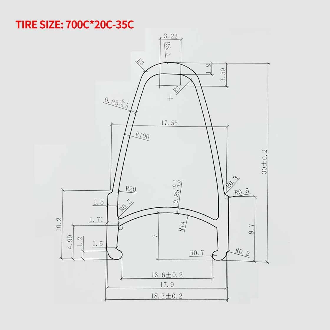 Juego De Ruedas De Bicicleta De Carretera 700C Ruedas Traseras Y Delanteras con Freno De C/V 100/130mm QR, Llantas De Bici De Doble Pared De 30mm, Casete De 7-12 Velocidades