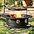 35 Inch Fire Pit with BBQ Grill, Wood Burning Fire Pits for Outside with Lid & Fire Poker, 3 in 1 Round Metal Fire Pit Table with Cooking Grate, Outdoor Firepit for Backyard, Patio, Bonfire, Picnic