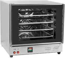 Forno Turbo Elétrico Digital Profissional FETP-D 3040W Preto Compacto 4 Assadeiras Rápido Aquecimento - Titã - 220V - Mo