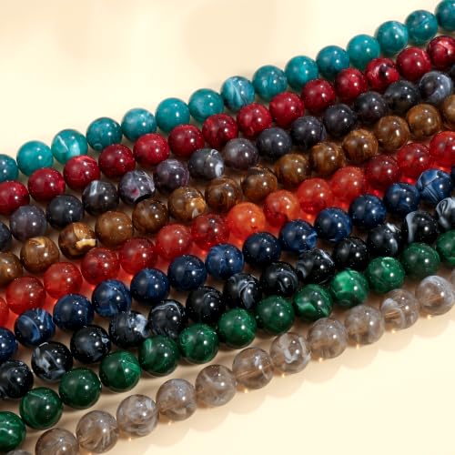 SKENUDY Dark Gray Chunky Beaded Necklace for Women, Colorful Acrylic Bead Statement Puff Necklace, Cute Boho Y2K Choker Necklace for Gift Jewelry by SKENUDY - Used condition - Image 7