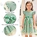 Sinhoon Toddler Girl Tulle Dress Summer Ruffle Sleeveless Baby Girl Fashion Casual Dresses(Green,5T)