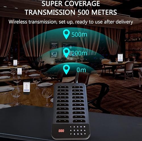 Système de téléavertisseur de restaurant avec 20 bips longue distance