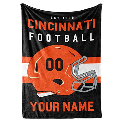 Personalized Football Throw Blanket - 96x120
