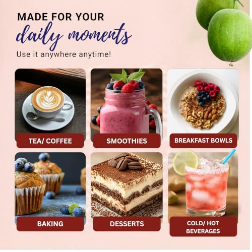 Image of Munkito Monk Fruit Sweetner Powder with Allulose 300g | Without Erythritol | 1:1 Sugar Replacement | Zero Glycemic Index | Keto & Diabetic Friendly Low Carb Monkfruit Sweetener for Tea, Coffee & Baking