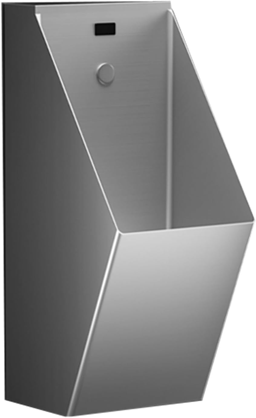 Urinal, Automatic Sensing Urinals for Men Bathroom, 304 Stainless Wall Mounted Commercial Male Urinal Spill Proof for Use in Homes Hotels and Public Bars(Brass)